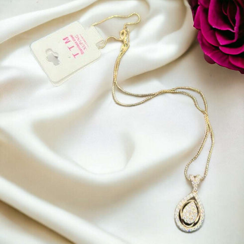 Artificial Droplet Pendant Necklace - D145 - 1